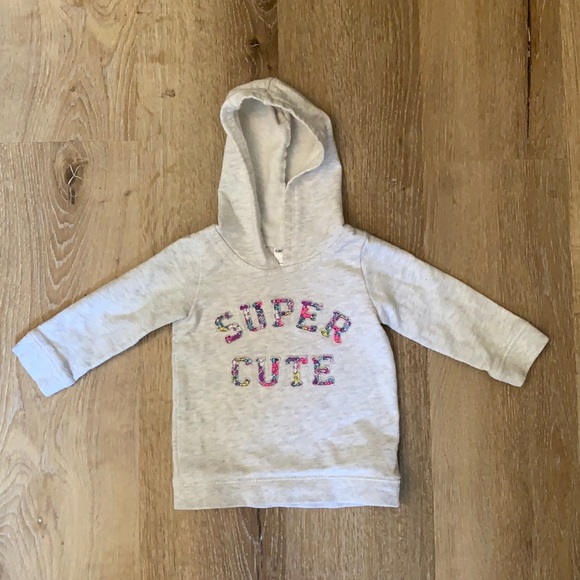 Carter’s “Super Cute” Hoodie - Picture 1 of 3